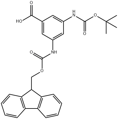 BOC-3-AMINO-5-(FMOC-AMINO)-BENZOIC ACID Structural