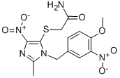 Acetamide, 2-((1-((4-methoxy-3-nitrophenyl)methyl)-2-methyl-4-nitro-1H -imidazol-5-yl)thio)-