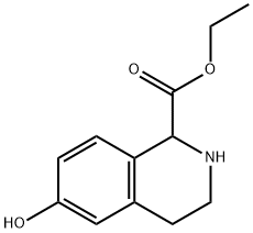 ETHYL 6-HYDROXY-1,2,3,4-TETRAHYDRO-ISOQUINOLINE-1-CARBOXYLATE Structural