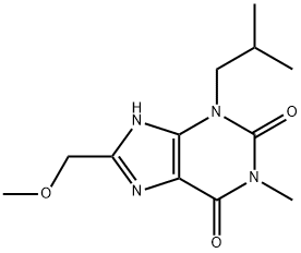 8-METHOXYMETHYL-3-ISOBUTYL-1-METHYLXANTHINE Structural