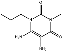 4,5-DIAMINO-3-ISOBUTYL-1-METHYLPYRIMIDINE-2,6-DIONE Structural