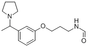 Formamide, N-(3-(3-(1-(1-pyrrolidinyl)ethyl)phenoxy)propyl)- Structural