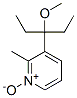Pyridine, 3-(1-ethyl-1-methoxypropyl)-2-methyl-, 1-oxide (9CI) Structural