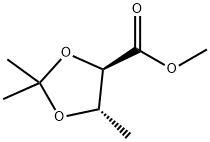 Methyl (4R,5S)-2,2,5-trimethyl-1,3-dioxolane-4-carboxylate Structural