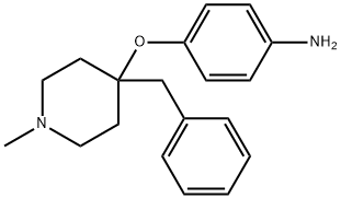 4-((1-Methyl-4-(phenylmethyl)-4-piperidinyl)oxy)benzenamine Structural