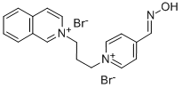 2-(3-(4-Formylpyridinio)propyl)isoquinolium dibromide oxime Structural