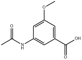 3-METHOXY-5-ACETYLAMINO-BENZOIC ACID Structural