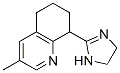 Quinoline, 8-(4,5-dihydro-1H-imidazol-2-yl)-5,6,7,8-tetrahydro-3-methyl- (9CI) Structural