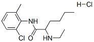 N-(2-chloro-6-methyl-phenyl)-2-ethylamino-hexanamide hydrochloride Structural
