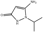 5-AMINO-1-ISOPROPYL-1H-PYRAZOL-3-OL Structural