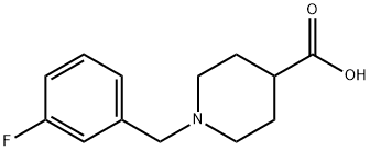 1-(3-FLUOROBENZYL)PIPERIDINE-4-CARBOXYLIC ACID Structural