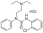 Urea, 1-(o-chlorophenyl)-3-(2-(diethylamino)ethyl)-3-phenyl-, hydrochl oride Structural