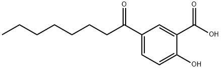 2-Hydroxy-5-octanoylbenzoic acid Structural