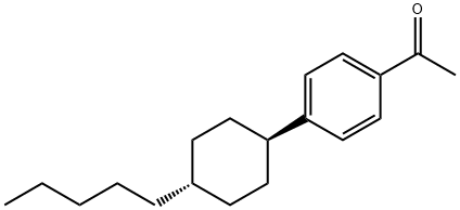 4'-(TRANS-4-N-PENTYLCYCLOHEXYL)ACETOPHENONE Structural