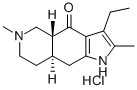 4H-Pyrrolo(2,3-g)isoquinolin-4-one, 1,4a,5,6,7,8,8a,9-octahydro-2,6-di methyl-3-ethyl-, hydrochloride, trans-(+-)-