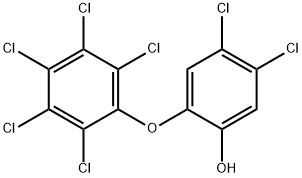 PHENOL, 4,5-DICHLORO-2-(PENTACHLOROPHENOXY)- Structural