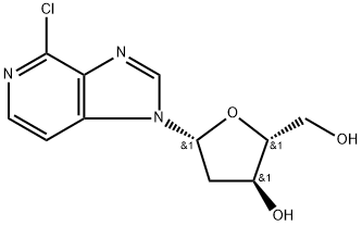 4-CHLORO-1-(2-DEOXY-BETA-D-ERYTHROPENTOFURANOSYL)-1H-IMIDAZO[4,5-C]PYRIDINE Structural