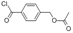 Benzoyl chloride, 4-[(acetyloxy)methyl]- (9CI) Structural