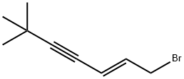 (E)-1-Bromo-6,6-dimethyl-2-hepten-4-yne Structural