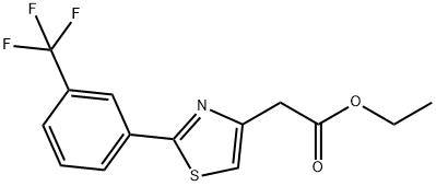 ETHYL 2-(2-[3-(TRIFLUOROMETHYL)PHENYL]-1,3-THIAZOL-4-YL)ACETATE Structural