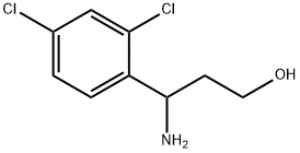 3-AMINO-3-(2,4-DICHLORO-PHENYL)-PROPAN-1-OL Structural