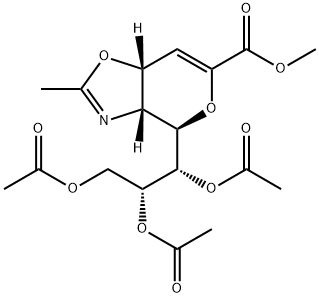 methyl (3aR,4R,7aR)-2-methyl-4-(1S,2R,3-triacetoxypropyl)-3a,7a-dihydro-4H-pyrano[3,4-d]oxazole-6-carboxylate