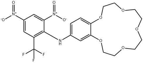 4'-(2'',4''-DINITRO-6''-TRIFLUOROMETHYLPHENYL)-AMINOBENZO-15-CROWN-5 Structural