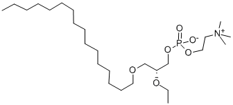 1-O-HEXADECYL-2-O-ETHYL-SN-GLYCERO-3-PHOSPHORYLCHOLINE Structural