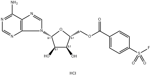 5'-P-FLUOROSULFONYL-BENZOYLADENOSINE HYDROCHLORIDE Structural