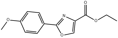 2-(4-METHOXY-PHENYL)-OXAZOLE-4-CARBOXYLIC ACID ETHYL ESTER Structural