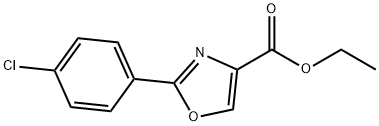 2-(4-CHLORO-PHENYL)-OXAZOLE-4-CARBOXYLIC ACID ETHYL ESTER Structural