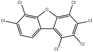 1,2,3,4,6,7-hexachlorodibenzofuran Structural