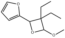 Furan, 2-(3,3-diethyl-4-methoxy-2-oxetanyl)- (9CI) Structural