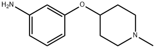 Benzenamine, 3-[(1-methyl-4-piperidinyl)oxy]- (9CI) Structural
