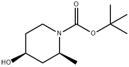 1-Piperidinecarboxylicacid,4-hydroxy-2-methyl-,1,1-dimethylethylester,(2S,4S)-(9CI) Structural