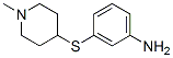 Benzenamine, 3-[(1-methyl-4-piperidinyl)thio]- (9CI) Structural