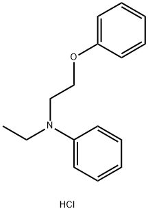 N-ethyl-N-(2-phenoxyethyl)aniline, hydrochloride Structural