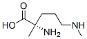 Ornithine, N5,2-dimethyl- (9CI) Structural