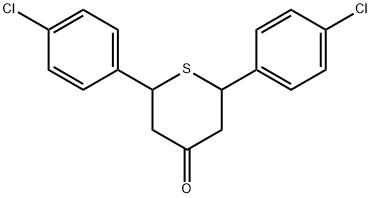 2,6-BIS-(4-CHLORO-PHENYL)-TETRAHYDRO-THIOPYRAN-4-ONE Structural