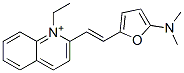 Quinolinium,  2-[2-[5-(dimethylamino)-2-furanyl]ethenyl]-1-ethyl- Structural