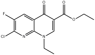 ETHYL 7-CHLORO-1-ETHYL-6-FLUORO-4-OXO-1,4-DIHYDRO[1,8]NAPHTHYRIDINE-3-CARBOXYLATE Structural