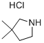 3,3-DIMETHYL-PYRROLIDINE HYDROCHLORIDE Structural