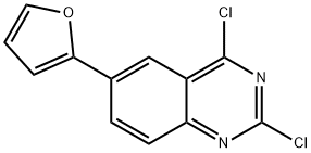 Quinazoline, 2,4-dichloro-6-(2-furanyl)- Structural