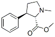 Proline, 1-methyl-3-phenyl-, methyl ester, trans- (9CI) Structural