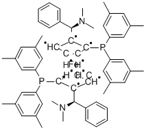 (ALPHAR,ALPHAR)-1,1'-BIS[ALPHA-(DIMETHYLAMINO)BENZYL]-(S,S)-2,2'-BIS[DI(3,5-XYLYL)PHOSPHINO]FERROCENE Structural