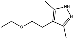 3,5-DIMETHYL-4-ETHOXYETHYL-1H-PYRAZOLE Structural