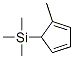 Trimethyl(2-methyl-2,4-cyclopentadien-1-yl)silane Structural