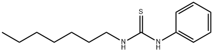 1-HEPTYL-3-PHENYL-2-THIOUREA Structural