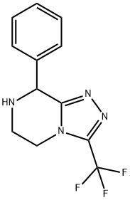 8-PHENYL-3-(TRIFLUOROMETHYL)-5,6,7,8-TETRAHYDRO[1,2,4]TRIAZOLO[4,3-A]PYRAZINE Structural