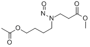 N-(2-Methoxycarbonylethyl)-N-(1-acetoxybutyl)nitrosamine